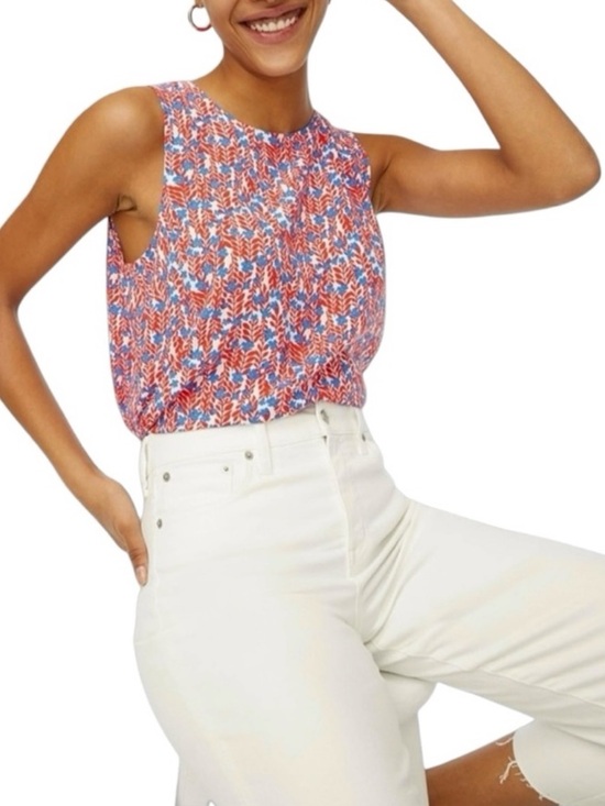 J. Crew Tops - J.Crew Sleeveless Floral Tank